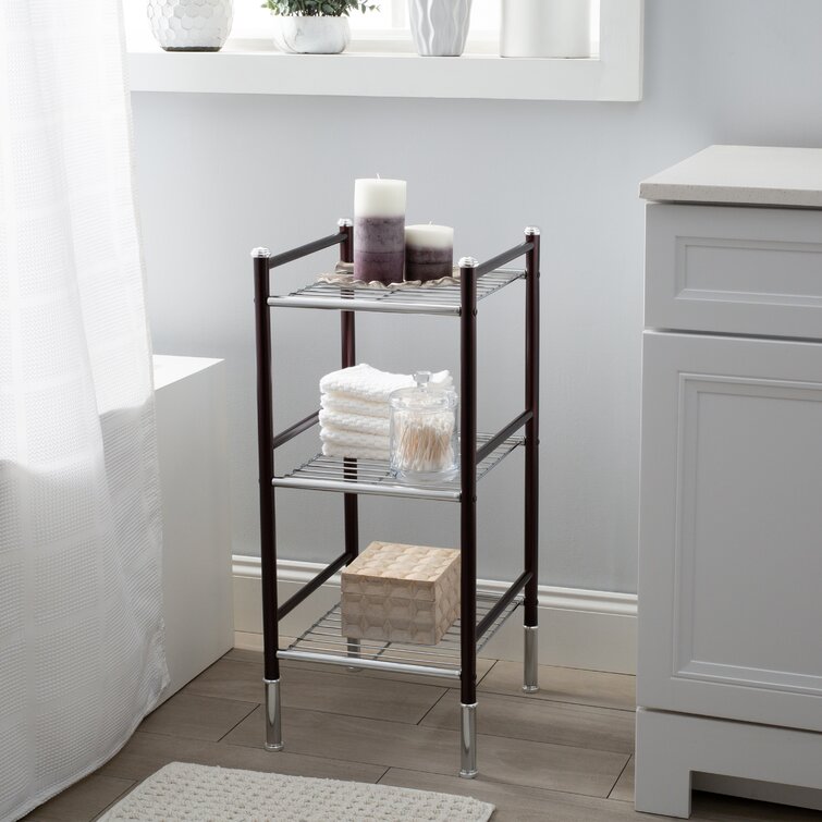 Metal bathroom on sale storage tower